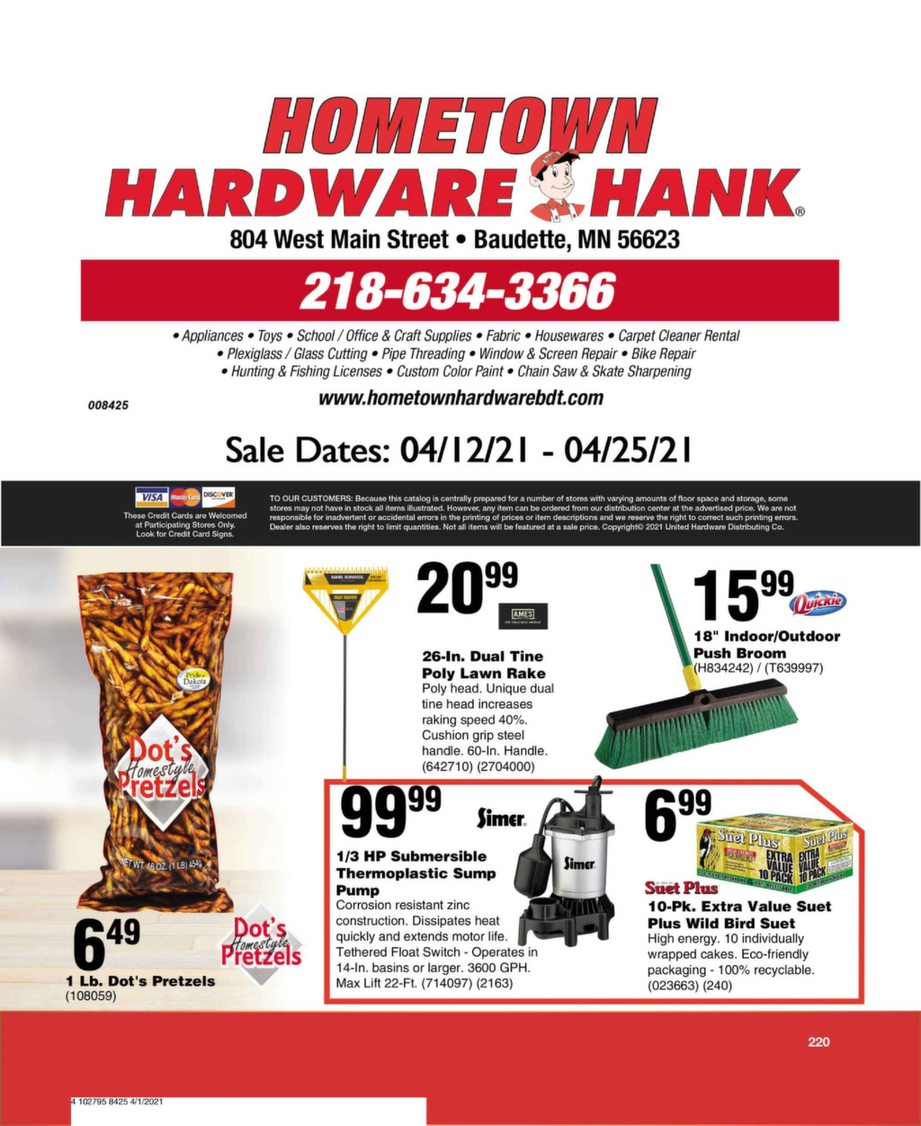 Special Offers Hometown Hardware Hank